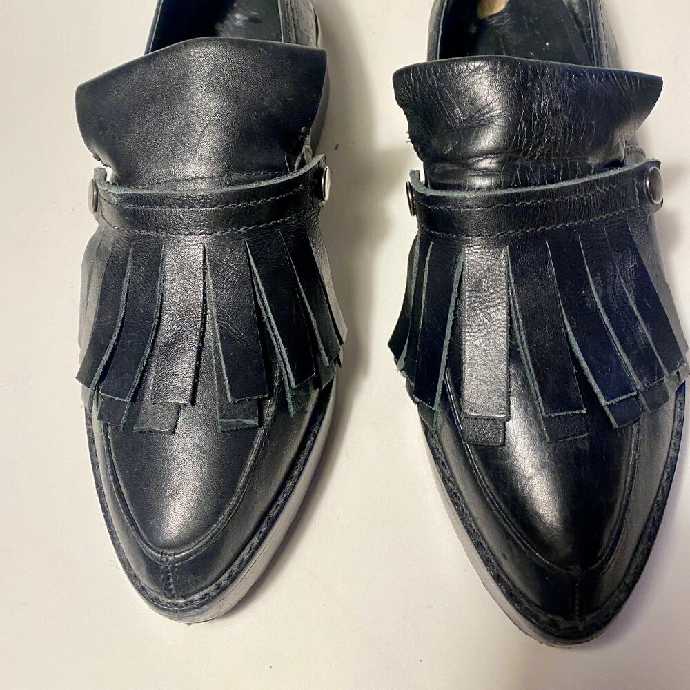 Tibi oxford loafer with fringe